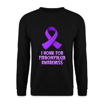 Fibromyalgie Rhumatisme Cool - Sweat-shirt Unisexe - noir - Devant - Alina (178cm) & Michal (187cm)