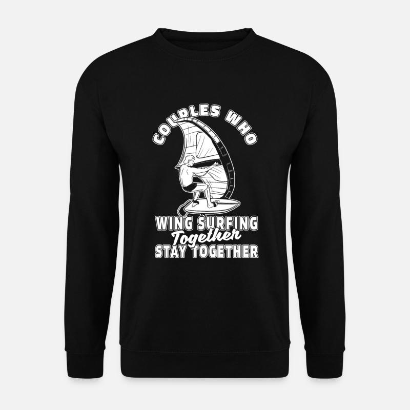 Wing Surf Wing Foil Pair - Unisex Sweatshirt - black