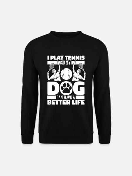 Tennis Dog - Unisex Sweatshirt - black