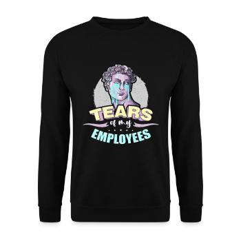 Project Management Tears Of My Employees Manager - Unisex Sweatshirt - black - Front - Alina (178cm) & Michal (187cm)