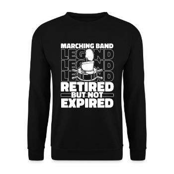 Retired marching band - Unisex Sweatshirt - black - Front - Alina (178cm) & Michal (187cm)