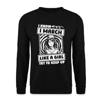 Fan Parade Brass Band Girls - Sweat-shirt Unisexe - noir - Devant - Alina (178cm) & Michal (187cm)