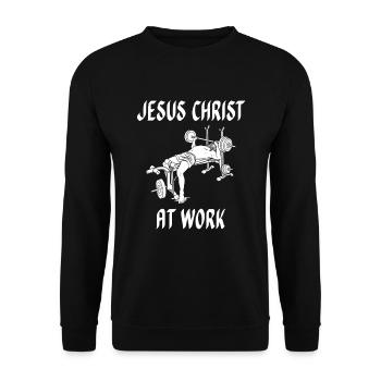 Christianisme chrétien - Sweat-shirt Unisexe - noir - Devant - Alina (178cm) & Michal (187cm)