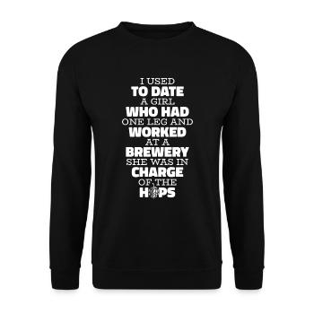 Craft Beer Bier Craftbier - Unisex Sweatshirt - black - Front - Alina (178cm) & Michal (187cm)