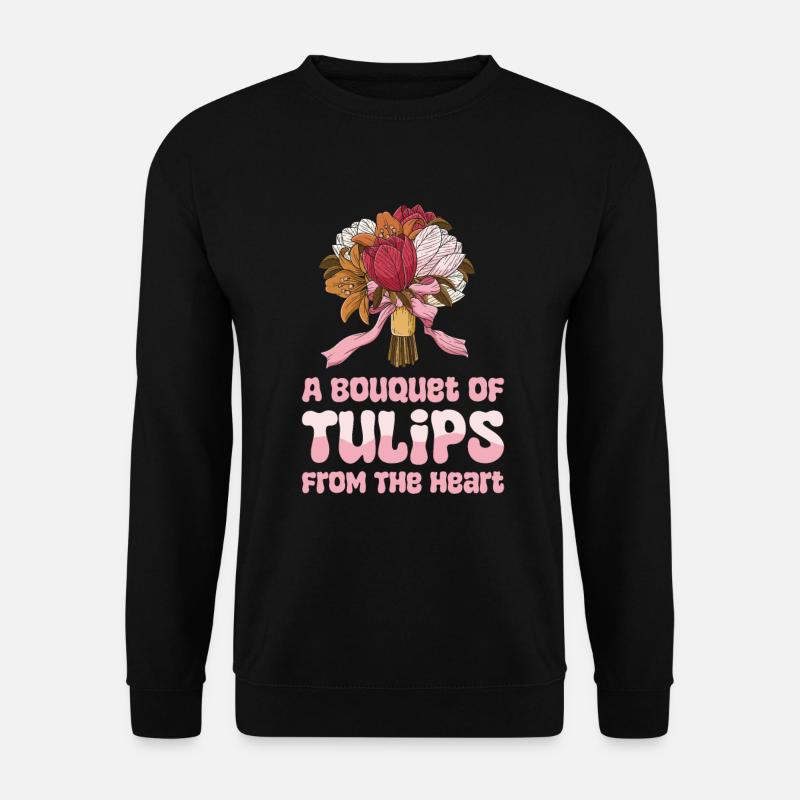Tulpen Niedlich - Unisex Pullover - Schwarz
