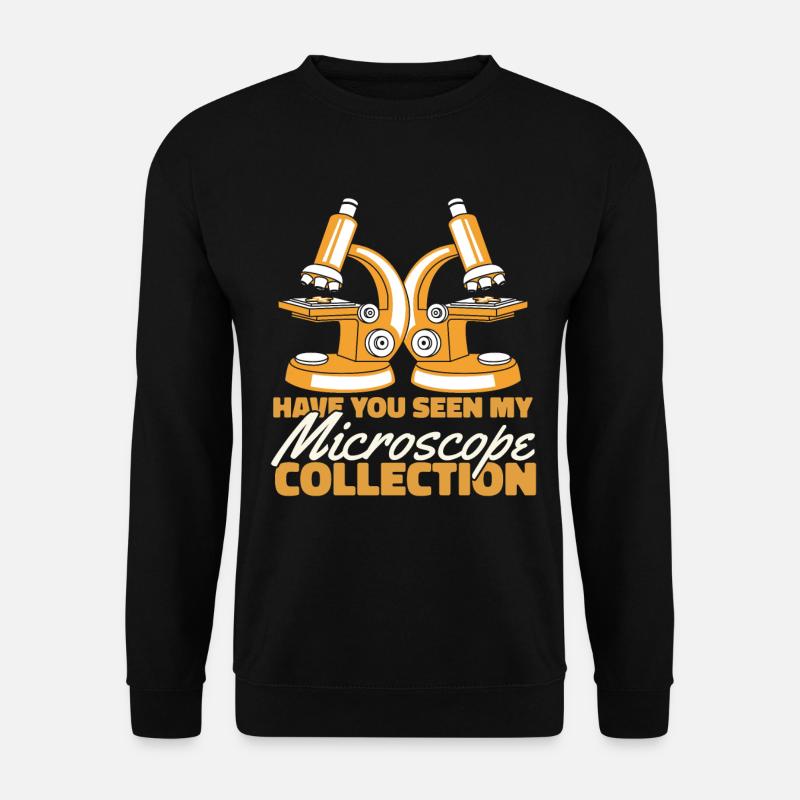 Biology Biologist Microscope - Unisex Sweatshirt - black