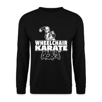 Karate - Unisex Sweatshirt - black - Front - Alina (178cm) & Michal (187cm)