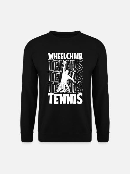 Tennis Rollstuhl Tennis en fauteuil roulant - Sweat-shirt Unisexe - noir