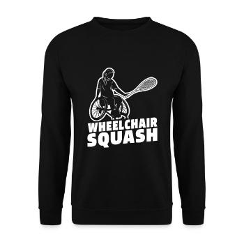 Squash - Unisex Pullover - Schwarz - Vorne - Alina (178cm) & Michal (187cm)