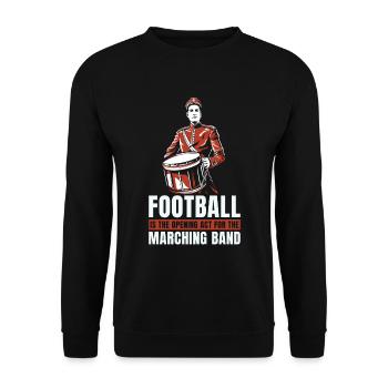 Fanfahrzug Spielmannszug Lustig - Unisex Sweatshirt - black - Front - Alina (178cm) & Michal (187cm)