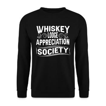 Whisky Whiskey - Unisex Pullover - Schwarz - Vorne - Alina (178cm) & Michal (187cm)