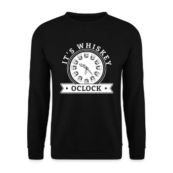 Whisky Whiskey - Unisex Pullover - Schwarz - Vorne - Alina (178cm) & Michal (187cm)