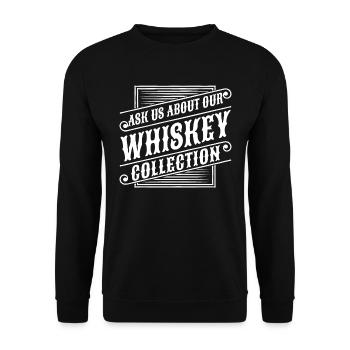 Whisky Whiskey - Unisex Pullover - Schwarz - Vorne - Alina (178cm) & Michal (187cm)