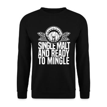 Whisky Whiskey - Sweat-shirt Unisexe - noir - Devant - Alina (178cm) & Michal (187cm)