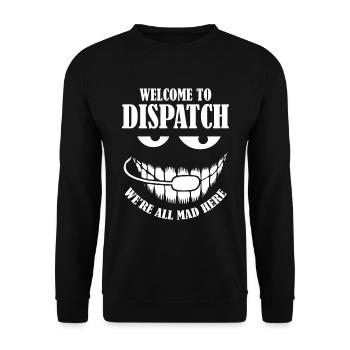 Emergency call control center operations center - Unisex Sweatshirt - black - Front - Alina (178cm) & Michal (187cm)