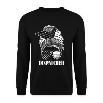 Répartiteur du centre de contrôle des appels d’urgence - Sweat-shirt Unisexe - noir - Devant - Alina (178cm) & Michal (187cm)