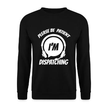 Centre d’opérations du centre de contrôle des appels d’urgence - Sweat-shirt Unisexe - noir - Devant - Alina (178cm) & Michal (187cm)