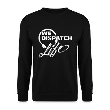 Emergency call control center operations center - Unisex Sweatshirt - black - Front - Alina (178cm) & Michal (187cm)
