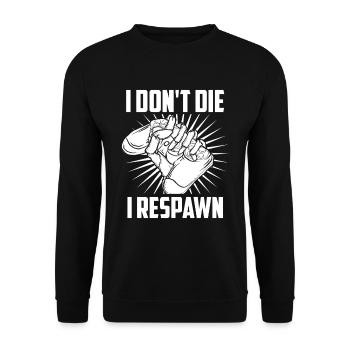 Jeux de joueurs - Sweat-shirt Unisexe - noir - Devant - Alina (178cm) & Michal (187cm)