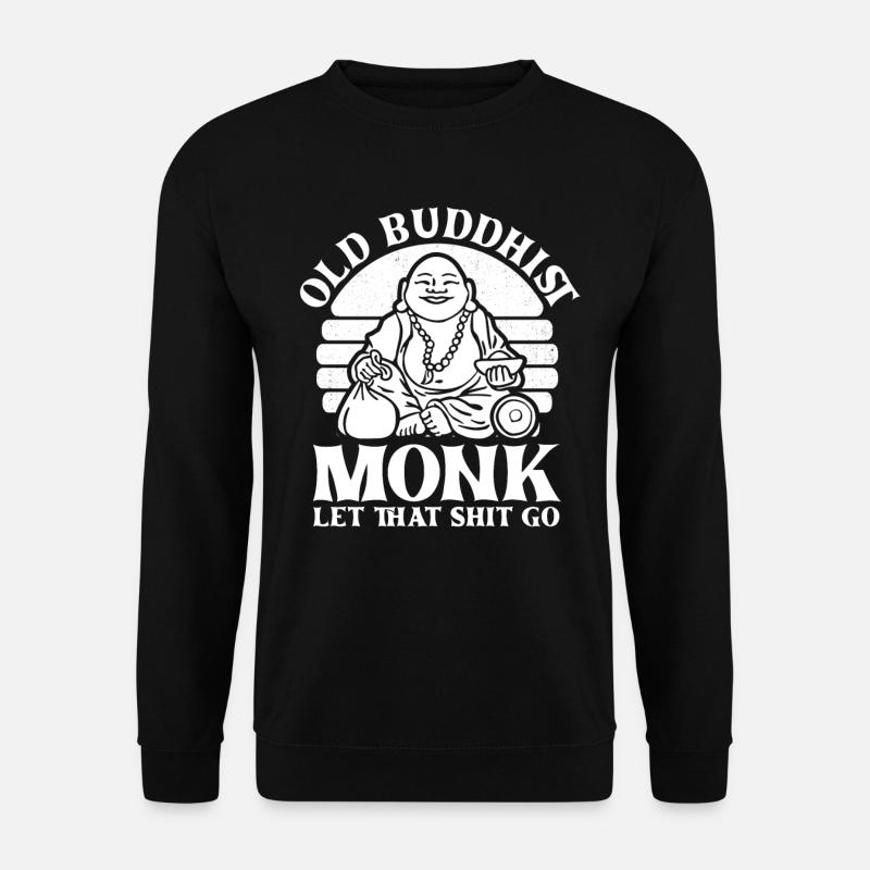 Buddha Buddhist Monk - Unisex Sweatshirt - black