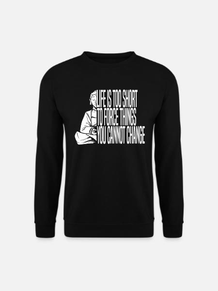 Buddha Buddhist Buddha, Lass Die Scheiße Los - Unisex Pullover - Schwarz