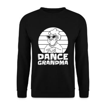 Mom Mom Mom Granny Dance Mom - Unisex Sweatshirt - black - Front - Alina (178cm) & Michal (187cm)