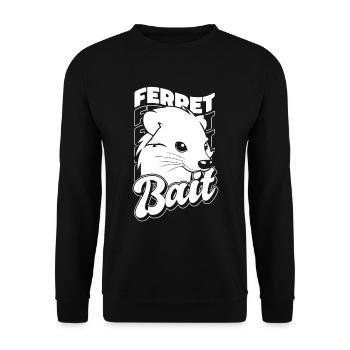 Frettchen Iltis - Unisex Pullover - Schwarz - Vorne - Alina (178cm) & Michal (187cm)