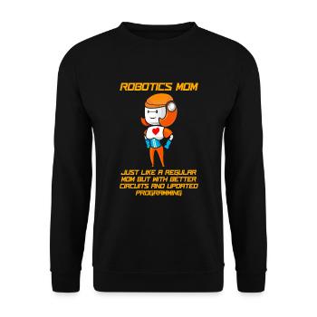 Robotique Ai Robot Nut - Sweat-shirt Unisexe - noir - Devant - Alina (178cm) & Michal (187cm)