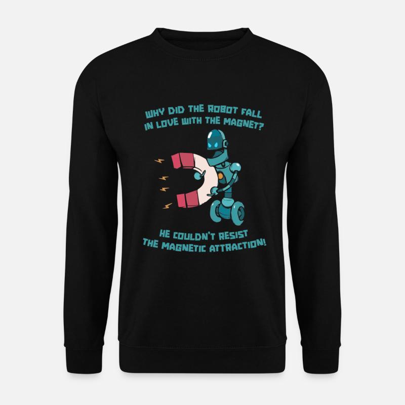 Robotik Ai Roboter Lustig - Unisex Pullover - Schwarz