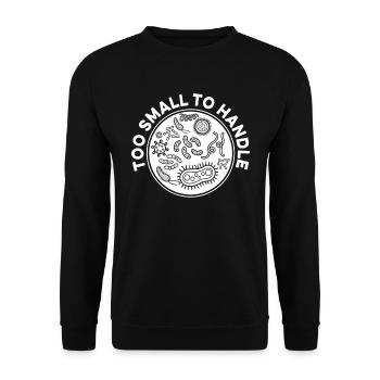 Biologiste Lustig - Sweat-shirt Unisexe - noir - Devant - Alina (178cm) & Michal (187cm)