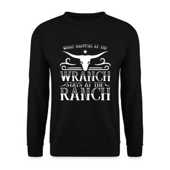 Rodeo Cowboy Ranch Cowboy - Sweat-shirt Unisexe - noir - Devant - Alina (178cm) & Michal (187cm)