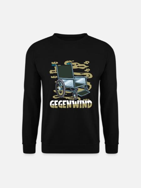 Rollstuhl Rollstuhlfahrer - Unisex Pullover - Schwarz