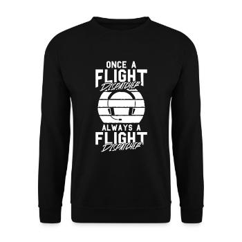 Distributeur de vols du centre de contrôle des appels d’urgence - Sweat-shirt Unisexe - noir - Devant - Alina (178cm) & Michal (187cm)