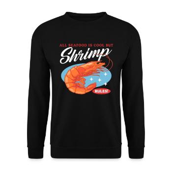 Crab Shrimp Crab Lover Crab Gift - Unisex Sweatshirt - black - Front - Alina (178cm) & Michal (187cm)
