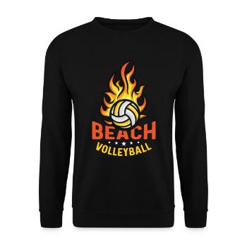 Volleyball de plage Vacances Équipe de volleyball - Sweat-shirt Unisexe - noir - Devant - Alina (178cm) & Michal (187cm)