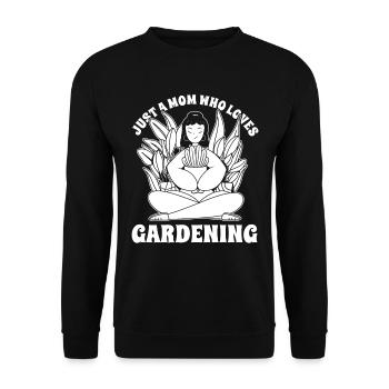 Jardinier amateur jardin maman - Sweat-shirt Unisexe - noir - Devant - Alina (178cm) & Michal (187cm)