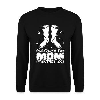 Hobby Gardener Garden Garden Mom - Unisex Sweatshirt - black - Front - Alina (178cm) & Michal (187cm)