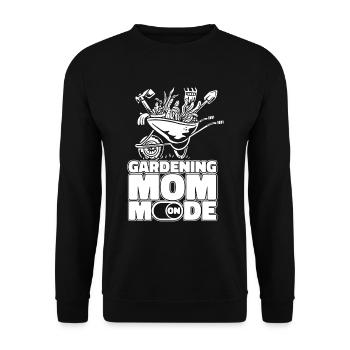 Jardinier amateur jardin maman - Sweat-shirt Unisexe - noir - Devant - Alina (178cm) & Michal (187cm)