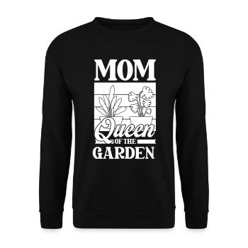 Jardinier amateur jardin maman - Sweat-shirt Unisexe - noir - Devant - Alina (178cm) & Michal (187cm)