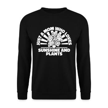 Jardinier amateur jardin maman - Sweat-shirt Unisexe - noir - Devant - Alina (178cm) & Michal (187cm)