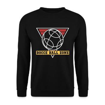 Bocce Ball Zone Pétanque Ball Sport Boule Joueur de Boule - Sweat-shirt Unisexe - noir - Devant - Alina (178cm) & Michal (187cm)