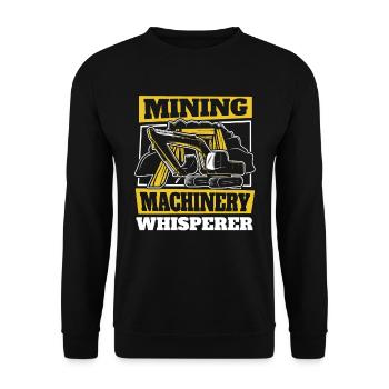Ingenieur Cool Bergbauingenieur - Unisex Pullover - Schwarz - Vorne - Alina (178cm) & Michal (187cm)