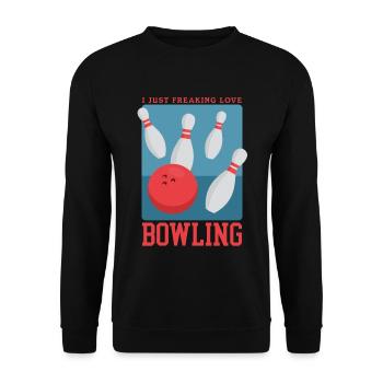 Joueur de quilles Joueur de quilles Cadeau de bowling - Sweat-shirt Unisexe - noir - Devant - Alina (178cm) & Michal (187cm)