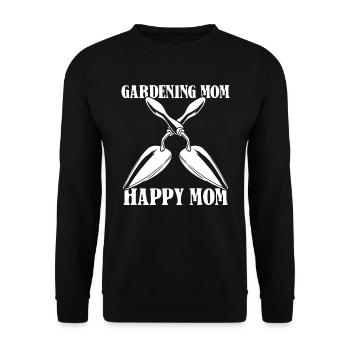 Jardinier amateur jardin maman - Sweat-shirt Unisexe - noir - Devant - Alina (178cm) & Michal (187cm)