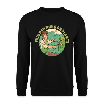 Hobbygärtner Garten Vater Gartenvater - Unisex Pullover - Schwarz - Vorne - Alina (178cm) & Michal (187cm)