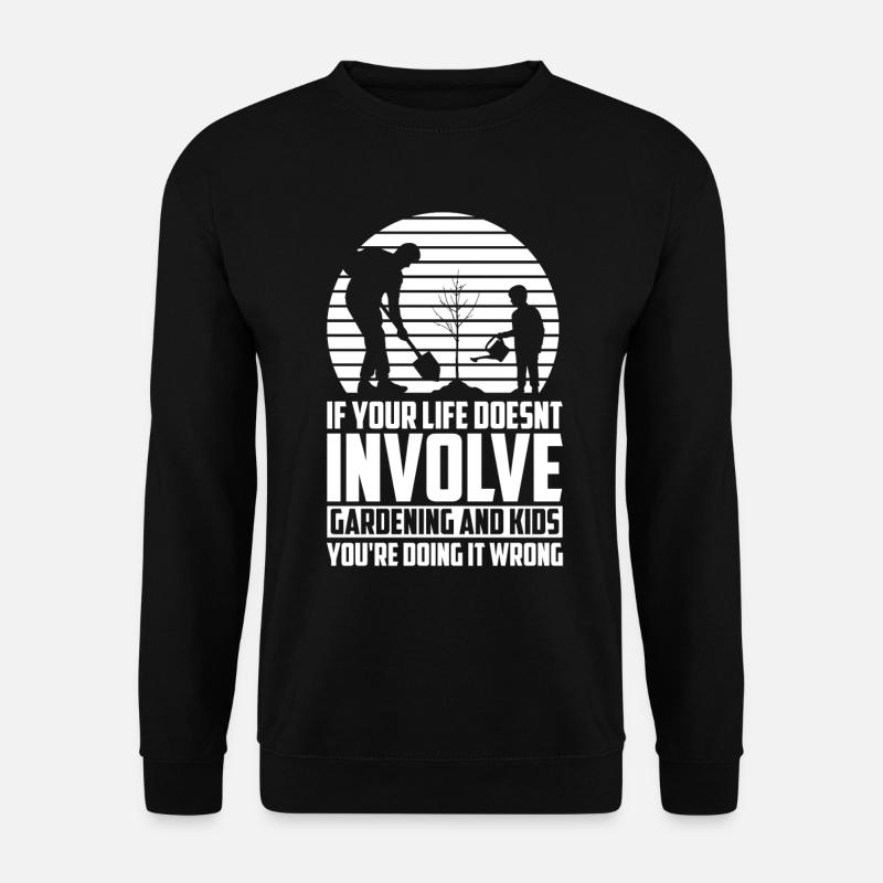 Hobbygärtner Garten Gartenvater - Unisex Pullover - Schwarz