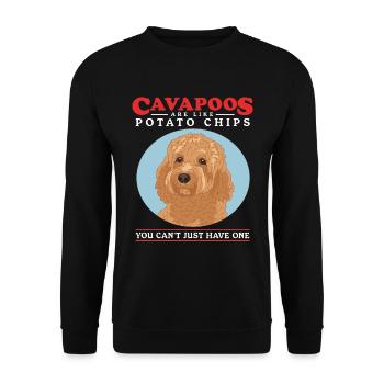 Cavapoo Dog Cavoodle Dog Owner Cadeau - Sweat-shirt Unisexe - noir - Devant - Alina (178cm) & Michal (187cm)