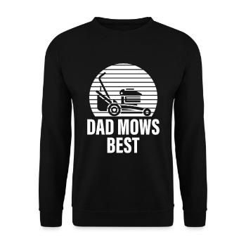 Hobby Gardener Garden Garden Dad Mows Best - Sweat-shirt Unisexe - noir - Devant - Alina (178cm) & Michal (187cm)