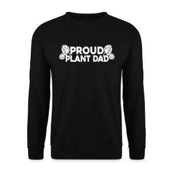 Home Gardener Garden Garden Father Proud Plant Dad - Unisex Sweatshirt - black - Front - Alina (178cm) & Michal (187cm)