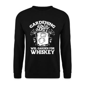 Hobbygärtner Garten Gartenbruder - Unisex Pullover - Schwarz - Vorne - Alina (178cm) & Michal (187cm)